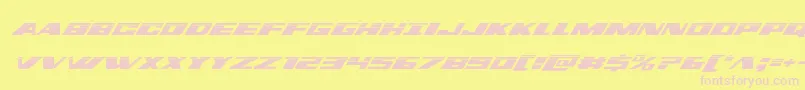 dassaulthalfital Font – Pink Fonts on Yellow Background