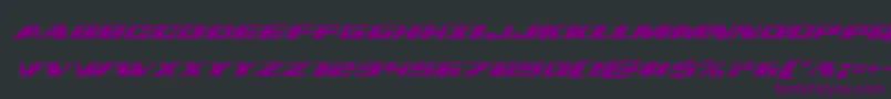 Шрифт dassaulthalfital – фиолетовые шрифты на чёрном фоне