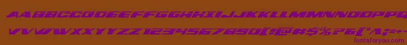 dassaulthalfital-fontti – violetit fontit ruskealla taustalla