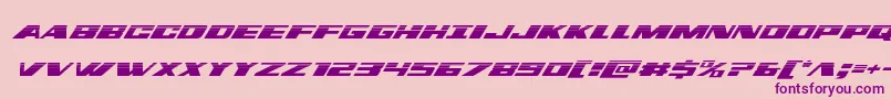 dassaulthalfital-fontti – violetit fontit vaaleanpunaisella taustalla