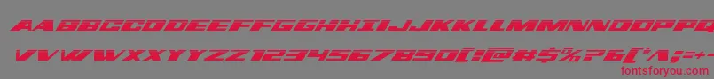 Шрифт dassaulthalfital – красные шрифты на сером фоне