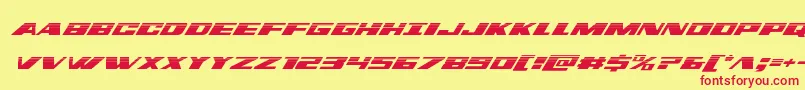 dassaulthalfital Font – Red Fonts on Yellow Background