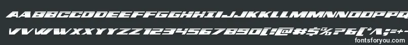 dassaulthalfital-fontti – valkoiset fontit mustalla taustalla