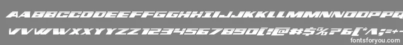 dassaulthalfital-fontti – valkoiset fontit harmaalla taustalla