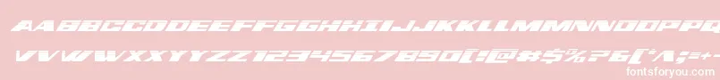 Шрифт dassaulthalfital – белые шрифты на розовом фоне
