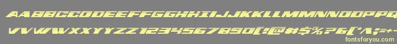 dassaulthalfital-fontti – keltaiset fontit harmaalla taustalla