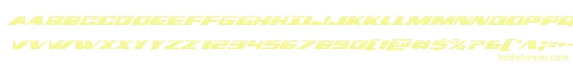 Шрифт dassaulthalfital – жёлтые шрифты на белом фоне