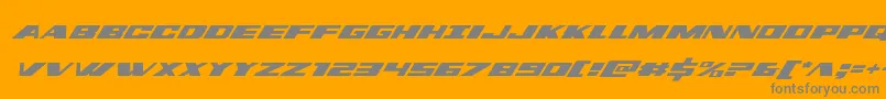 dassaultital Font – Gray Fonts on Orange Background