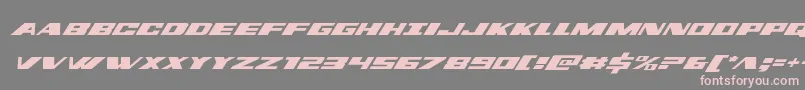 dassaultital-Schriftart – Rosa Schriften auf grauem Hintergrund
