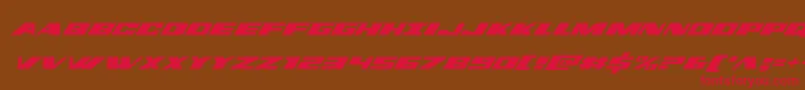dassaultital Font – Red Fonts on Brown Background