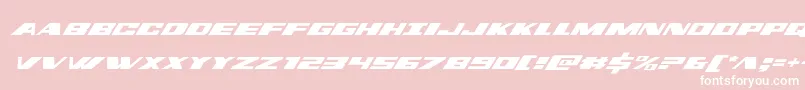 フォントdassaultital – ピンクの背景に白い文字