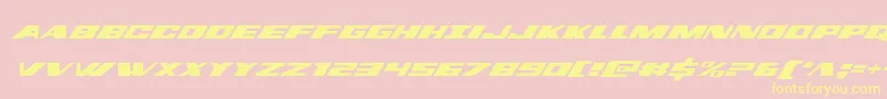dassaultital Font – Yellow Fonts on Pink Background