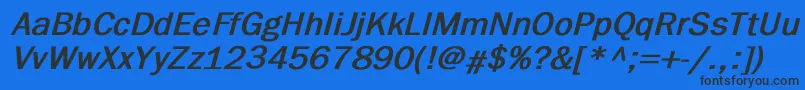 fuente ElutheraBoldItalic – Fuentes Negras Sobre Fondo Azul