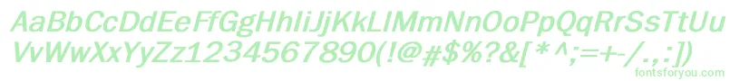 ElutheraBoldItalic Font – Green Fonts on White Background