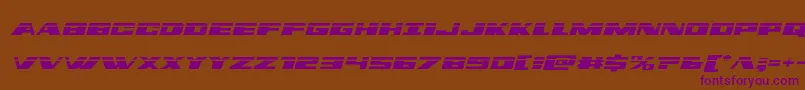 dassaultlasersemital-Schriftart – Violette Schriften auf braunem Hintergrund