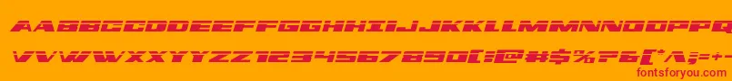 dassaultlasersemital Font – Red Fonts on Orange Background