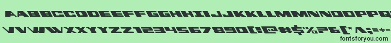 dassaultleft Font – Black Fonts on Green Background