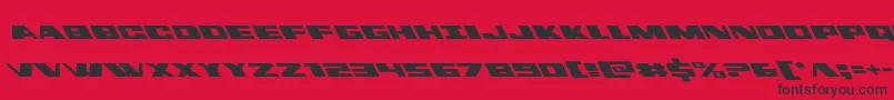 dassaultleft Font – Black Fonts on Red Background