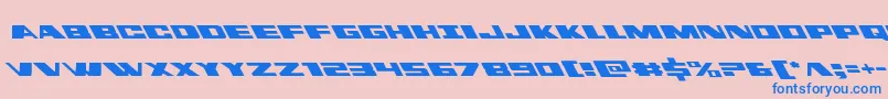 dassaultleft Font – Blue Fonts on Pink Background