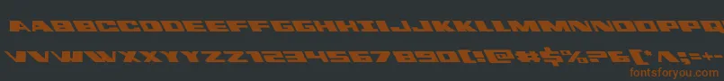 dassaultleft Font – Brown Fonts on Black Background