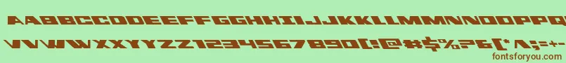 dassaultleft Font – Brown Fonts on Green Background