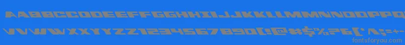 dassaultleft Font – Gray Fonts on Blue Background