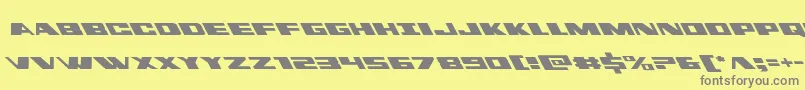 dassaultleft Font – Gray Fonts on Yellow Background