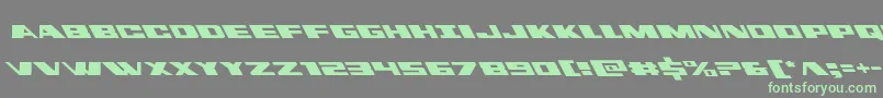 dassaultleft Font – Green Fonts on Gray Background