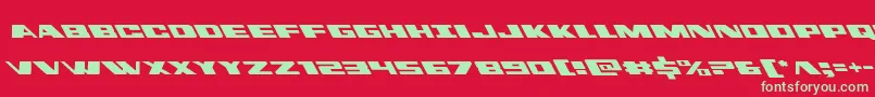 dassaultleft Font – Green Fonts on Red Background