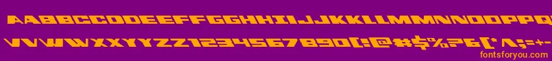dassaultleft Font – Orange Fonts on Purple Background