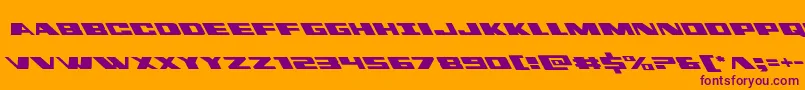 dassaultleft Font – Purple Fonts on Orange Background