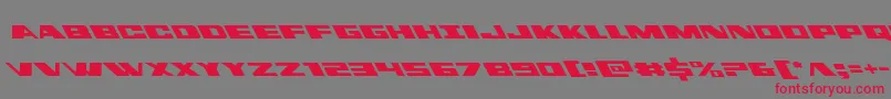 dassaultleft Font – Red Fonts on Gray Background
