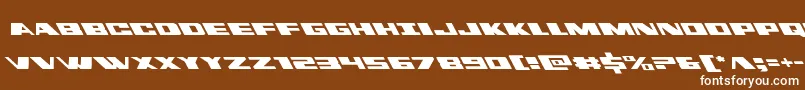 dassaultleft Font – White Fonts on Brown Background