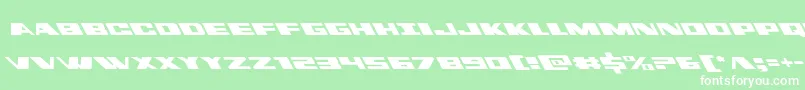 dassaultleft Font – White Fonts on Green Background