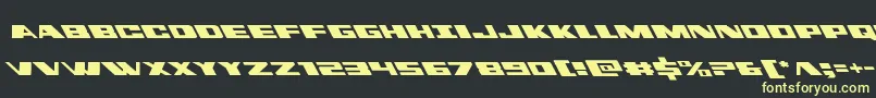 dassaultleft Font – Yellow Fonts on Black Background