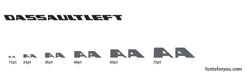 Rozmiary czcionki Dassaultleft (124551)