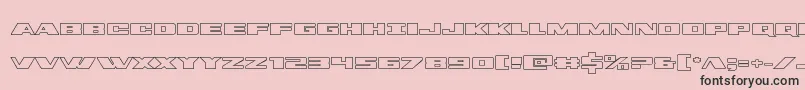 Шрифт dassaultout – чёрные шрифты на розовом фоне