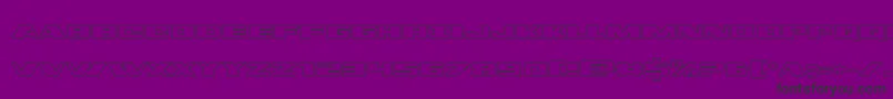 Czcionka dassaultout – czarne czcionki na fioletowym tle