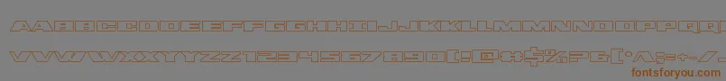 Шрифт dassaultout – коричневые шрифты на сером фоне