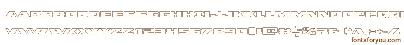 dassaultout-fontti – ruskeat fontit valkoisella taustalla