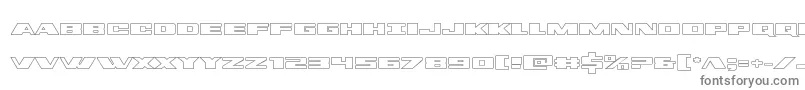 dassaultout-fontti – harmaat kirjasimet valkoisella taustalla