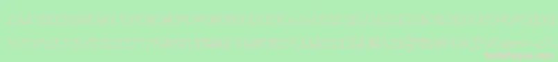 フォントdassaultout – 緑の背景にピンクのフォント