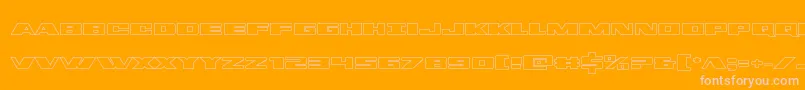 dassaultout Font – Pink Fonts on Orange Background