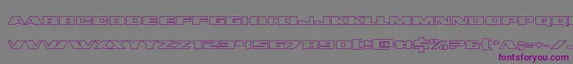 dassaultout Font – Purple Fonts on Gray Background