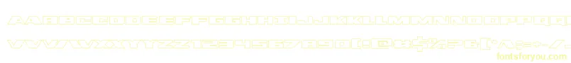 dassaultout Font – Yellow Fonts on White Background