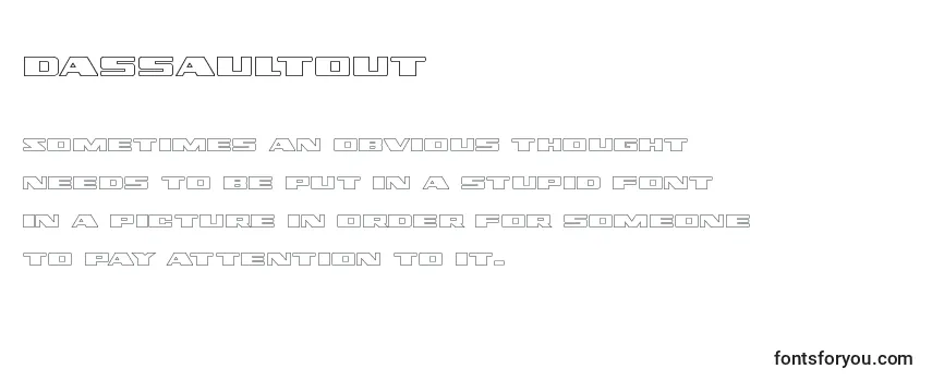 Dassaultout (124552) フォントのレビュー