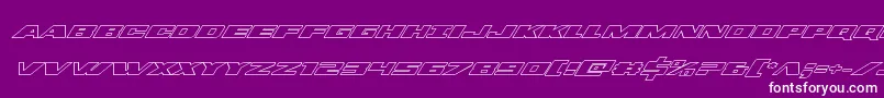 dassaultoutital Font – White Fonts on Purple Background