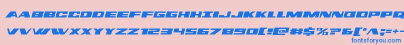 dassaultsemital Font – Blue Fonts on Pink Background