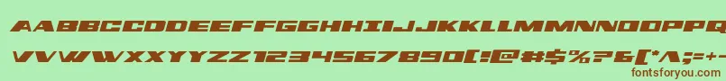 dassaultsemital Font – Brown Fonts on Green Background