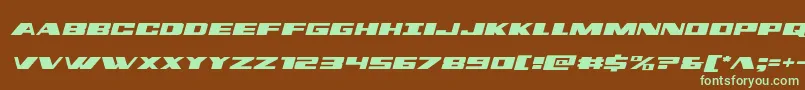 dassaultsemital Font – Green Fonts on Brown Background
